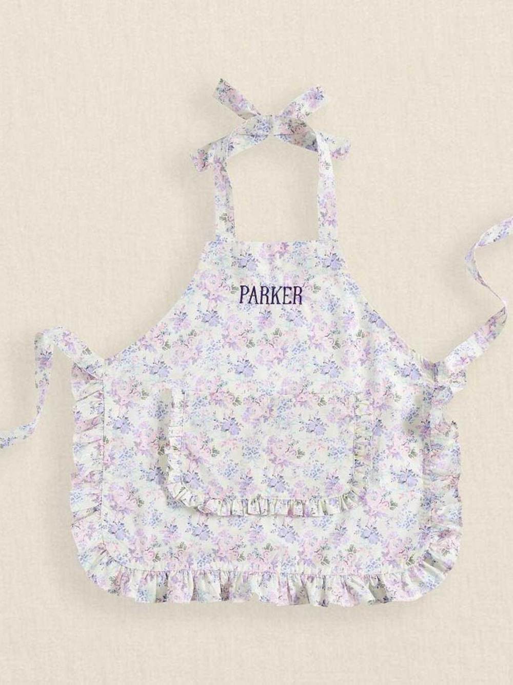 New Pottery Barn kids Loveshack Fancy Apron. Embroidered with the name “Violet”